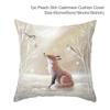 Santa Claus Christmas Tree Snow Scene Snowman Animal Deer Rabbit Bird Fox Sofa Seat Bedroom Car Office Decoration Pillowcase