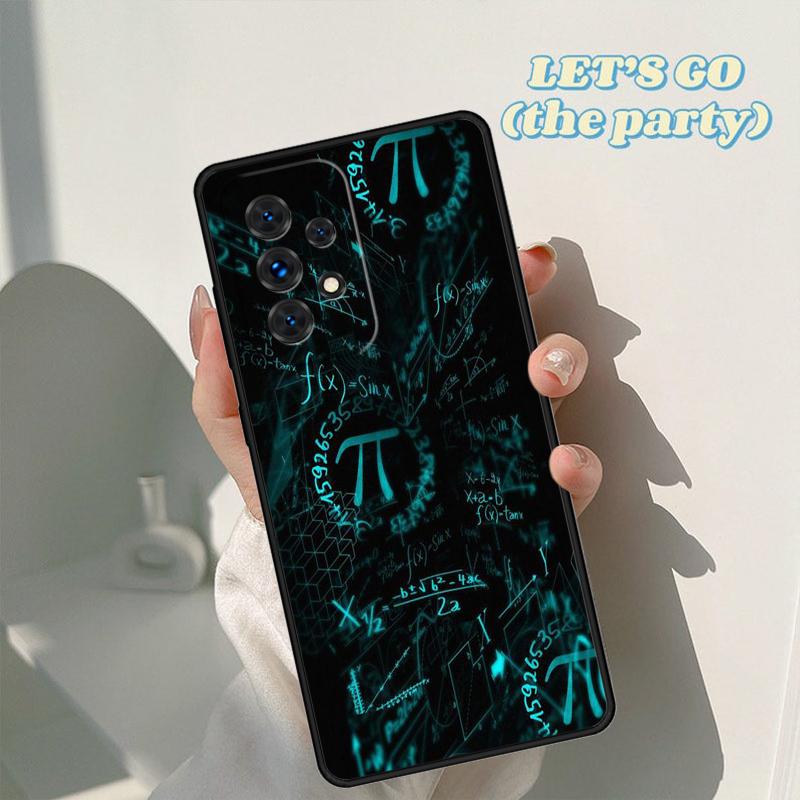 Math Formula Pi phone case For Samsung Galaxy A42 A31 A40 A51 A71 A32 A80 A91 A52 A72 A73 A20e A21S A50 A70 A11 A12 Cover
