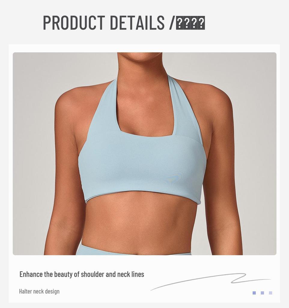 Cross-Border Sports Breathable Yoga Bra - Hanging Neck, Beautiful Back, Outdoor Running & Fitness Top