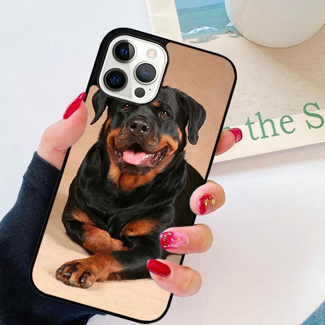 Cool Rottweiler Dog Soft TPU Phone Case Cover For iPhone 17 Air 16 15 14 Plus Apple 16 11 12 13 Pro Ma Coque