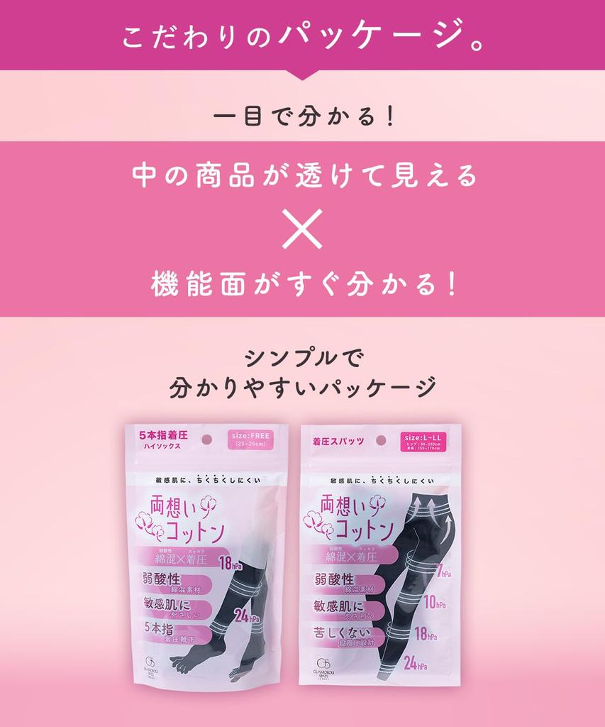 Glamorous Mutual Love Cotton Compression Compression Leggings for Pelvic Graduated Compression Natural Mild Socks Spats, Socks, Five-Toe Socks,