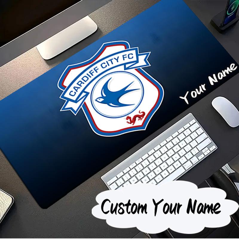 Custom Name Mouse pad Cardiff Fc Crest Mouse pad, Gaming Mouse Pad, keyboard pad, Desk Decor for computer notebook Fan Birthday Gift
