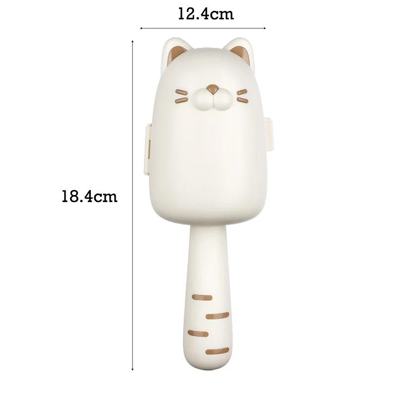 Cute Cat Shape Hair Remover Roller Tearable Adhesive Paper Dust Removal Roller for Clothes Pets Home Sticky Hair Cleaning Brush