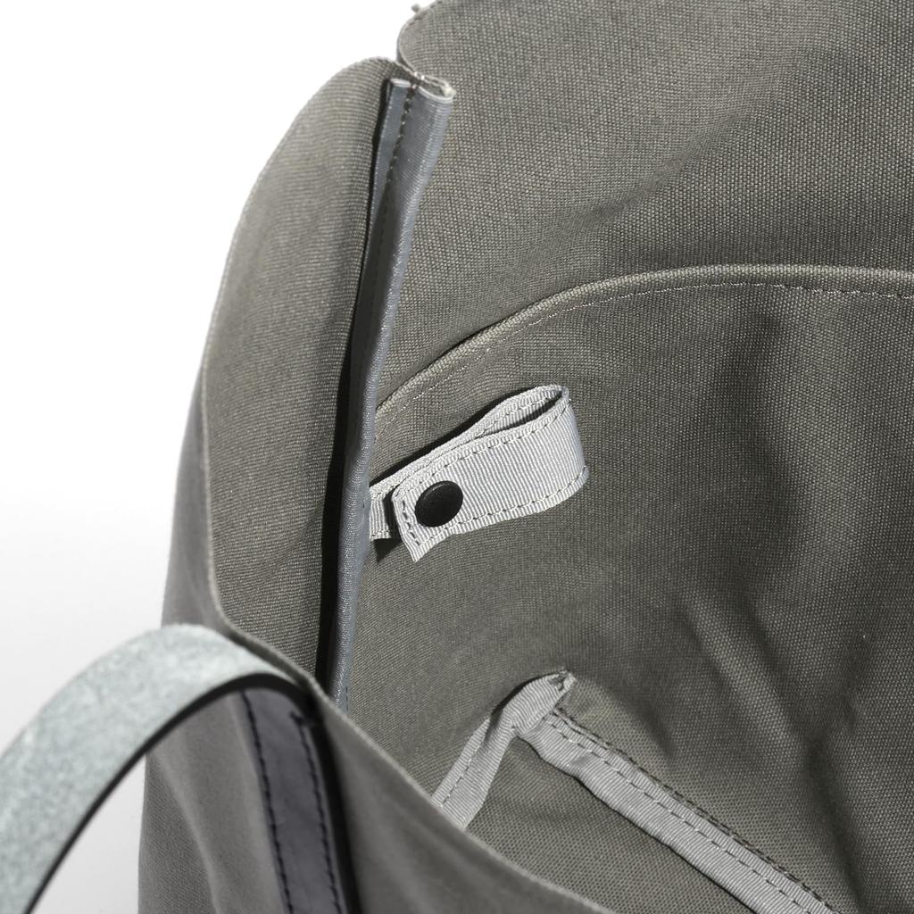 Tote Bag PARK Tote A4 Storage Capacity Takeyari Canvas Leather Handle Paraffin Treatment Water Repellent 60062 Khaki [Antrack] [M]