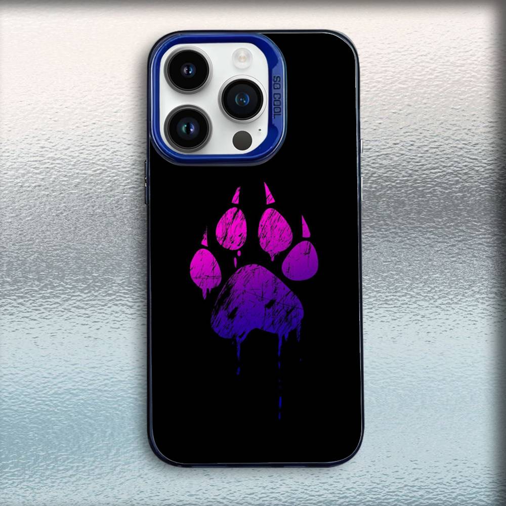

Dog Footprints Puppy Paw Print Phone Case For iPhone 17,16,15,14,13,12,11,Mini,Pro,E,MAX Blue Candy Matte Shockproof Cover iPhone14Plus