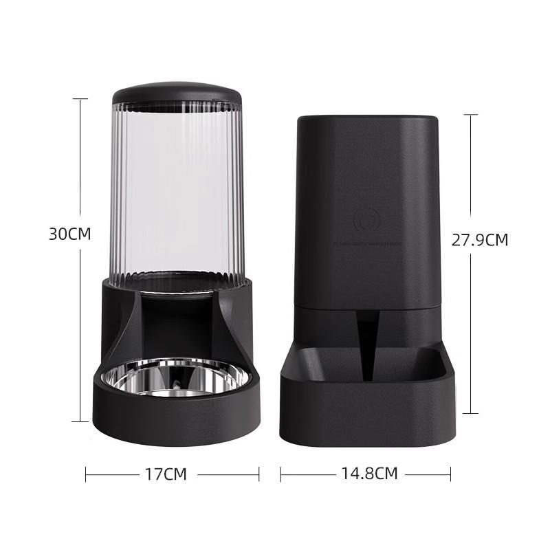 

Cat Water Dispenser Moisture-proof Feeders and Water Fountain Large Capacity Detachable Design Cat Accessories for Cats прозорий