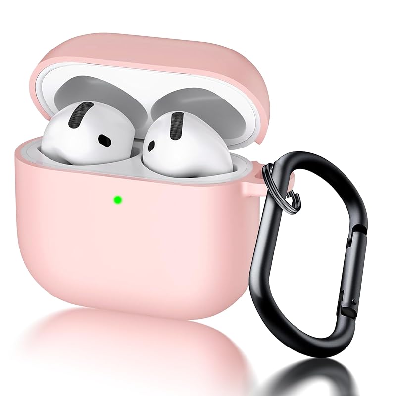 

Seltureone[New]For Airpods 4 cases Released in 2024 soft silicone material Full protective cover with key chain Loss prevention Shockproof anti-slip