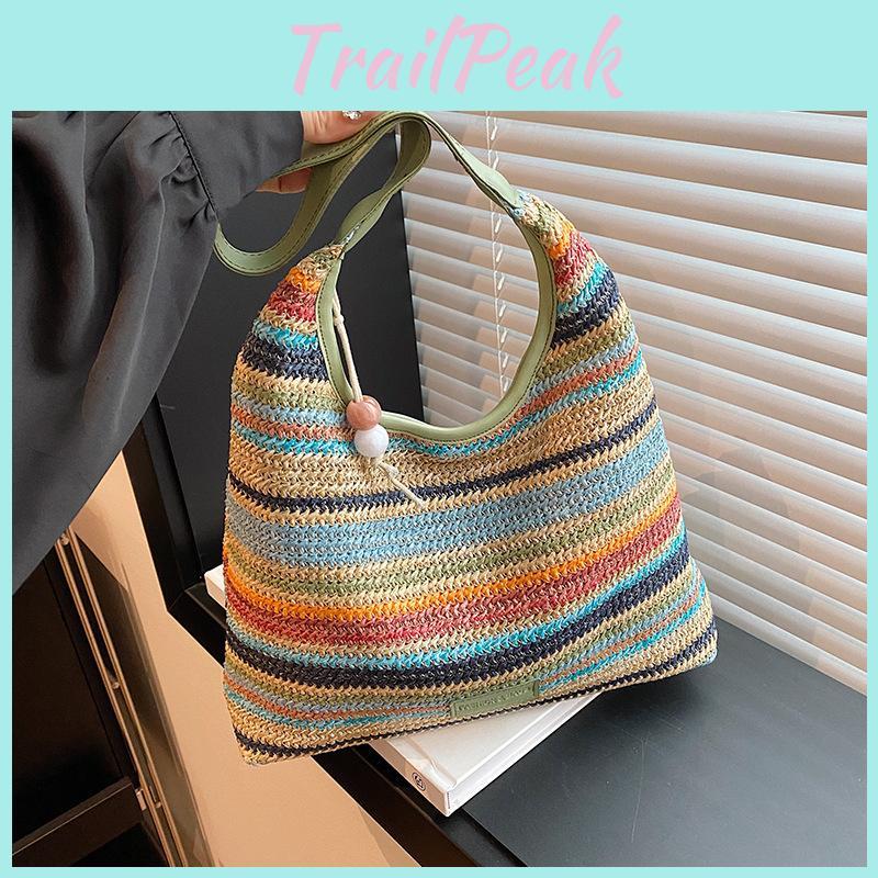 Bunte geräumige modische Tragetasche für Damen, ideal für Strandurlaube