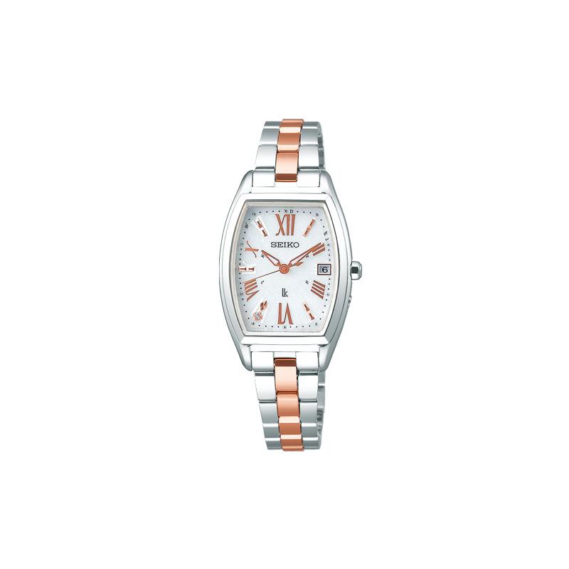 SEIKO Lukia Series Fashionable Light Dynamic Classic Quartz Steel Strap Women s Watch White Dial SSVW117 синий