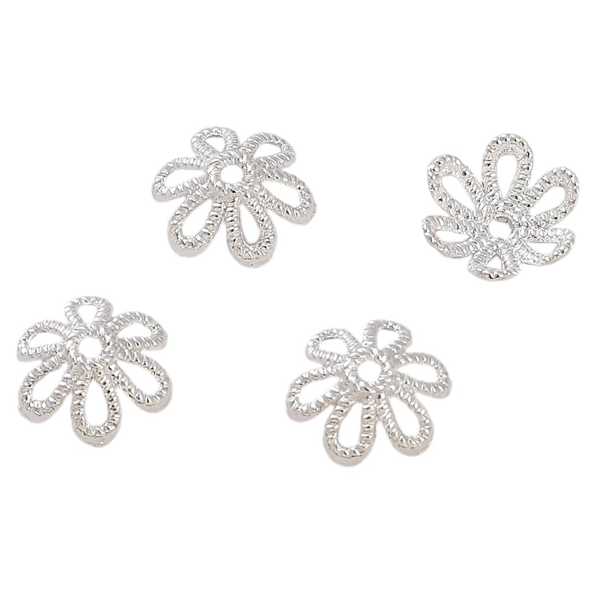 

10 шт., держатель для цветов из сплава, подвеска для изготовления ювелирных изделий своими руками, аксессуары для рукоделия 10mm серебряный