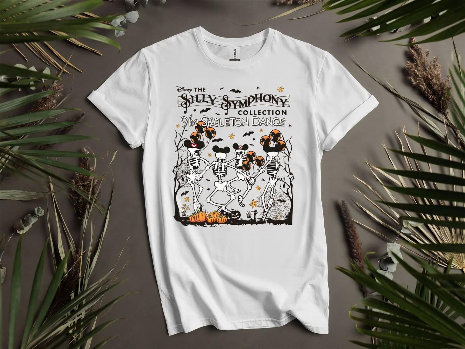 The Silly Symphony Skeleton Dance T-Shirt Mens Womens Tees Top T Shirt Mens Womens Tees Top Men Women Unisex Tshirt K799 S