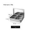 Weinas Japanese Style Stainless Steel Condiment Box with Spoons