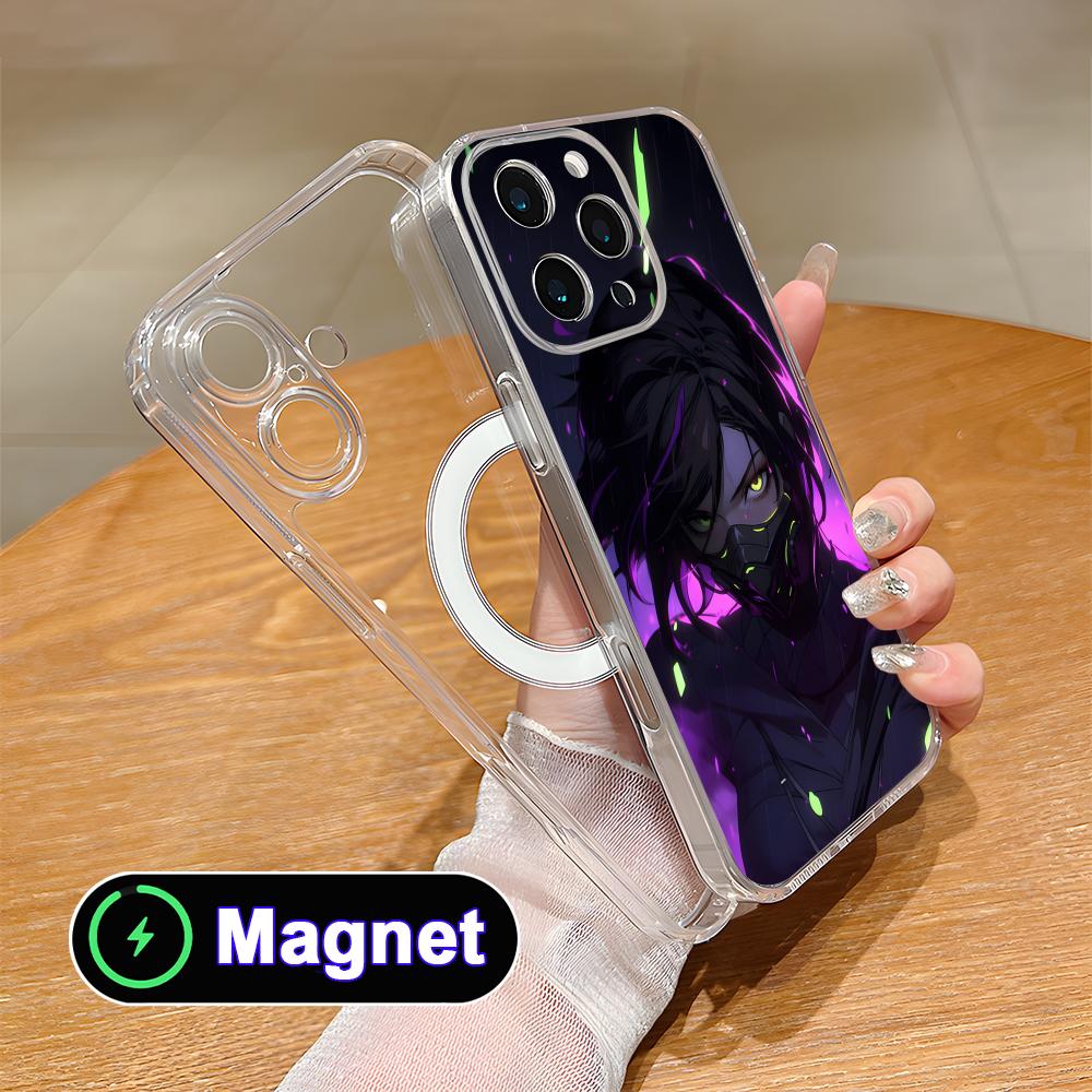 Valo Viper Phone Case for iPhone 17 16 15 14 13 12 11 Air Pro Max Plus Mini Soft TPU Clear Magsafe Cover