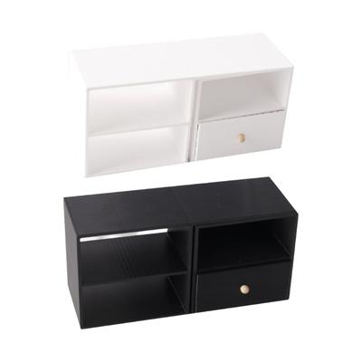 Simulation Doll House Furniture Mniature Storage Cabinet Unit Model Figurine For 1/12 Scale Model Scene Display Props