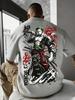 2026 ONE PICE Anime Roronoa Zoro Printed Cotton T-shirt Men's Clothing and Women's Summer New Street Hip Hop Casual Top T Shirt