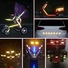 10Pcs Car Bumper Reflective Safety Strip Sticker Warning Strip Tape Secure Reflector Stickers Decals Exterior Motorcycle Sticker