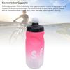 Cycling Water Bottle 650ml PP5 TPE Leak Proof Squeeze Water Bottle with Silicone Dust Cover for Outdoors Sports Fitness Running Gradient Pink White