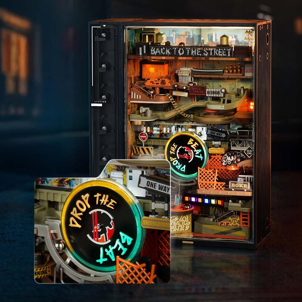 ROBOTIME ROKR Hip-Hop Street Marble Run Mechanical 3D Puzzle MR03S