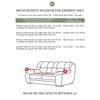 1 PC Jacquard Sofa Cover with Skirt Splash Can Be Easily Removed Couch Cover Protector of Bench with Armrest Plant Pattern