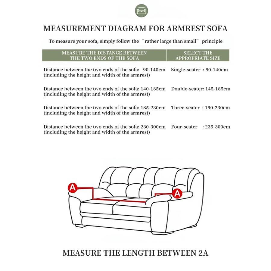 1 PC Jacquard Sofa Cover with Skirt Splash Can Be Easily Removed Couch Cover Protector of Bench with Armrest Plant Pattern