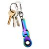 10mm Ratchet Wrench Mini Shaped Metal Racing Keychain Key Chain Ring Keyring Adjustable Wrench Hand Tools Automotive