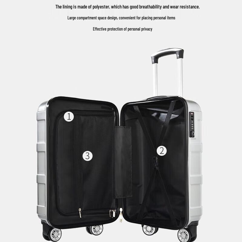 OCEANIA ROO DS-R010 Striped Carry-on Luggage