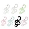 Note Shape Carabiner Acrylic Buckle Keychain Lovely Phone Pendant Backpack Decorative Buckle Hanging Diy Accessories