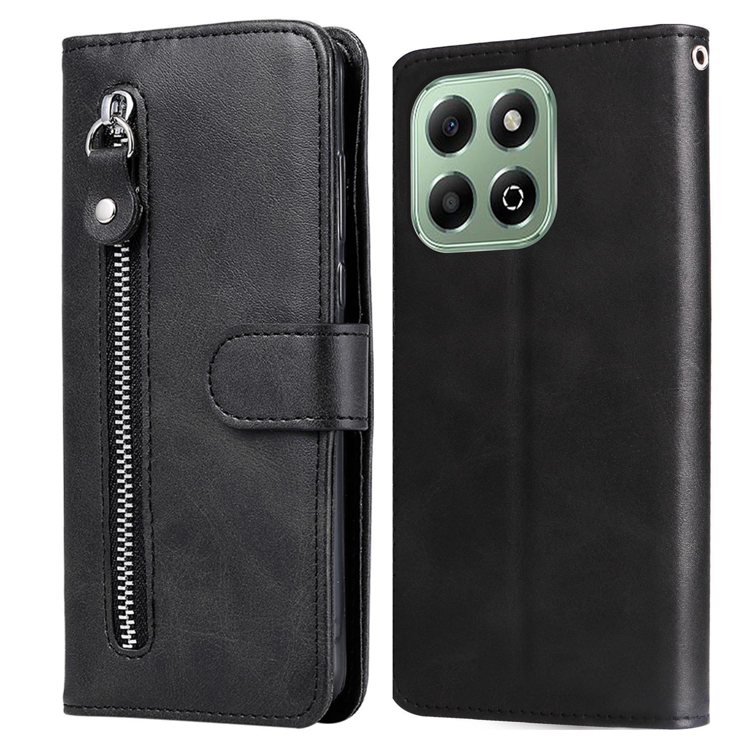 

For Honor X6c 4G/X6b 4G Case Zipper Wallet Calf Texture PU Leather Phone Cover A