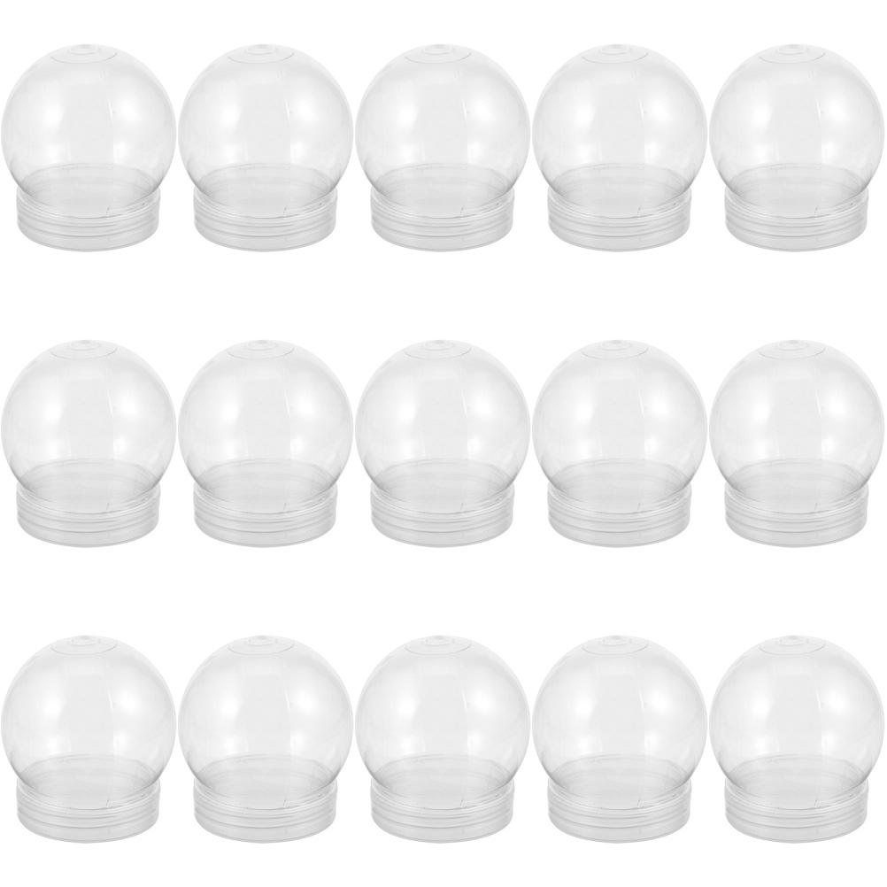 DIY Plastic Bottle Empty Clear Snow Globe Christmas Snow Making Empty Snow Globe Making Prop