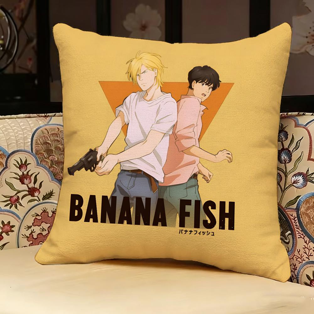 Banana Fish Anime Pillow Case Pillowcase, Double-sided Printed, Sofa Cushion, Bedroom Headboard Pillow