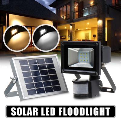 100LED Solar Powered PIR Motion Outdoor Garden Light Security Flood Wall Lamp CY