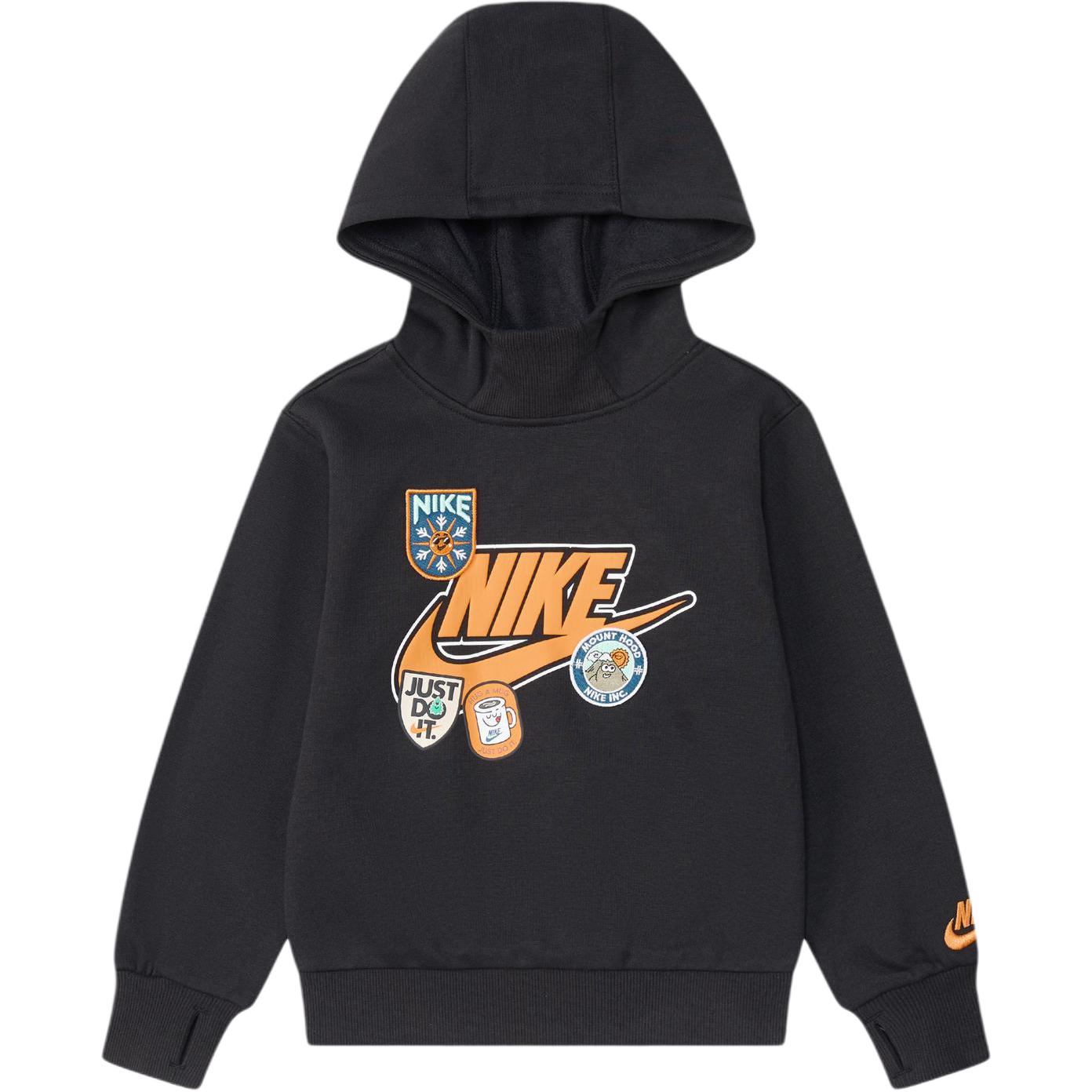 

Nike Hoodie Letter Pattern Comfortable Hooded Long Sleeve Kids Kids hoodies IO6111-010 L