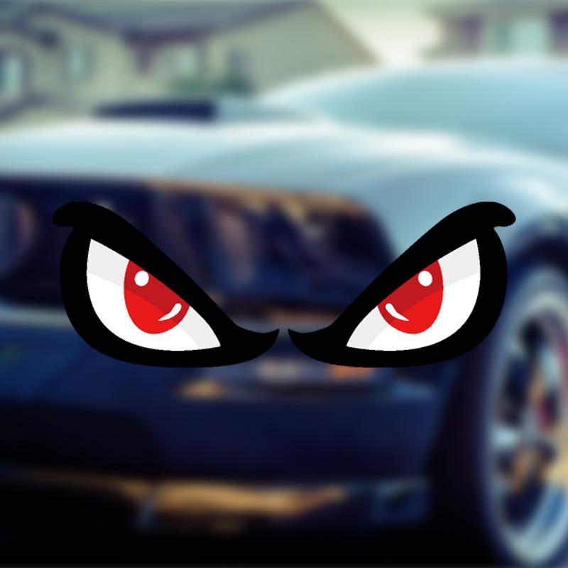 Creative Eye Car Sticker: Personality Decor for Scratch Cover on Car Body, Tail, or Window. Also for Electric Motorcycle.
