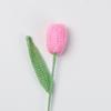 Crochet Flowers Crochet Bouquet Creative Finished Handmade Plant Artificial Tulips  Party Decor