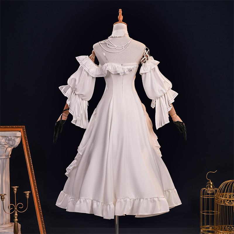 Game Wuthering Waves Phrolova Cosplay Costume Elegant White Phrolova Women Sexy Dress Halloween Party Outfit