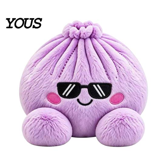 Skin Friendly Soft Pillow Cute Dumpling Plush Toy, Stuffed for Stress Relief And Anxiety Sensory Toy Focus Relief, Kawaii Food Plushie