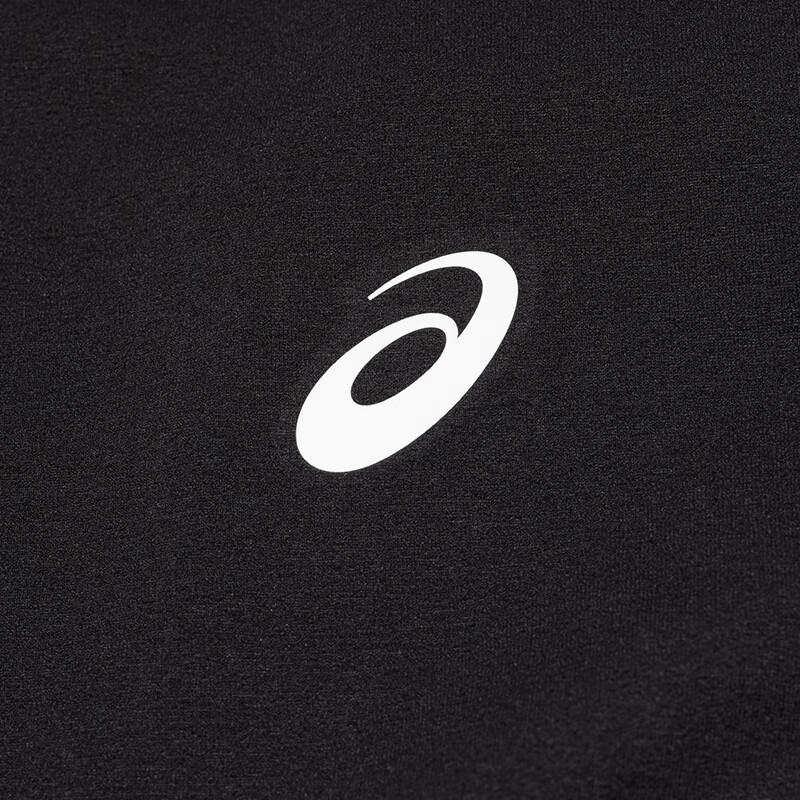Asics Round Neck Comfortable Sports Solid Color Breathable Short Sleeve T-Shirt Men Tops Black 2011D080-001