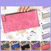 New Fashionable European American Simple Matte Long Wallet Women Thin Zip Wallet Student Clutch Card Holder