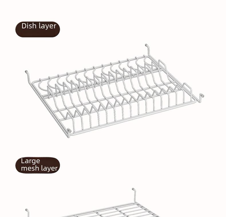 Under-Sink Kitchen Cabinet Storage Rack with Drawer and Tiered Basket