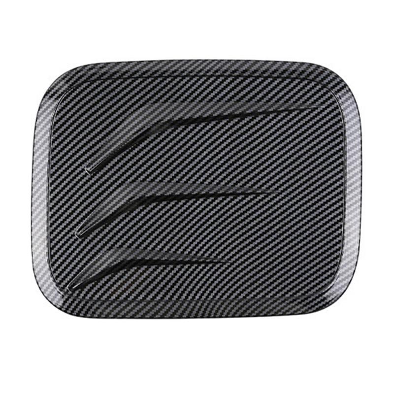 Car Accessories Fuel Filler Door Highlander Cover Bright Black Made Of ABS Material Practical Design For 2024 2025 Models