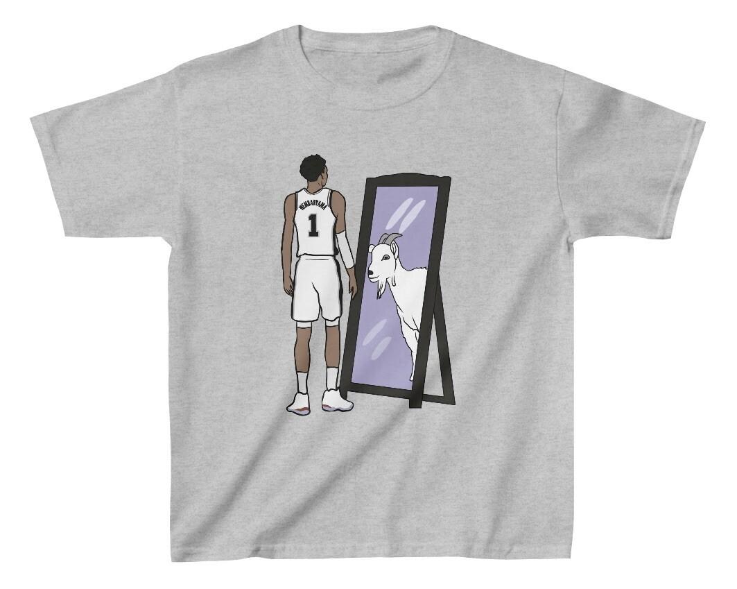 Kid’s T-shirt Victor Wembanyama Mirror GOAT Youth Sizes XXL