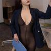 NEWJOINFUN Oversize Women Sexy Open Bra Crotchless Lingerie Lace Hollow Bodysuit Erotic Teddies Plus Large Size Underwear Set