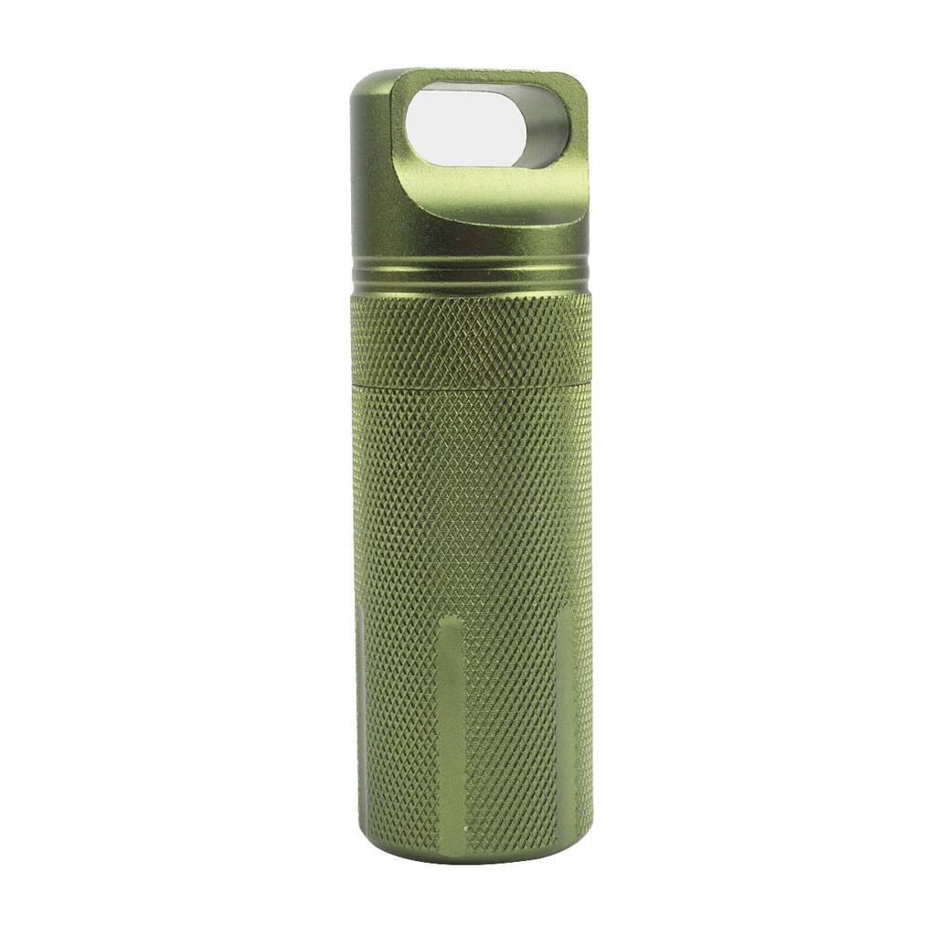 1 Piece Outdoor Aluminum Alloy Waterproof Can Sealed Storage Box Portable Medicine Bottle Outdoor Emergency Product Storage Box