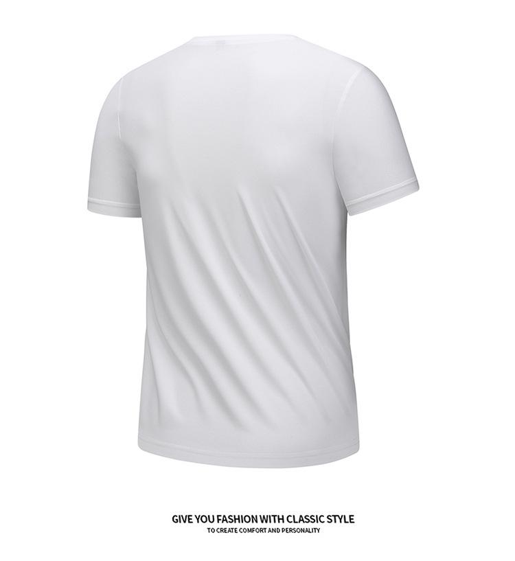Men's Quick-Dry Ice Silk Breathable T-Shirt - Short Sleeve, Dynamic Pique Nylon for Running & Fitness