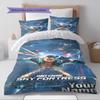 Name Custom Just Cause Pattern Bedding Set Quilt Cover Pillowcase Home Decor Gift (1 * duvet cover + 2 * pillowcase, without core)
