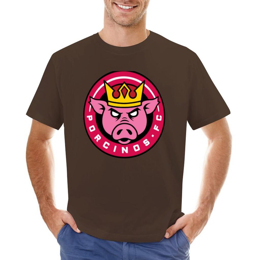 Porcinos Fc Tshirt Vintage T Shirt Mens Graphic Tshirts