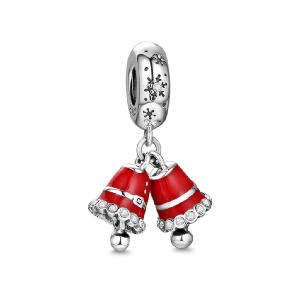High Quality Authentic Copper Charm Bead Charms Snowman Christmas Print Pendant Bead Charms Compatible With Bracelets Trinket Women Jewellery