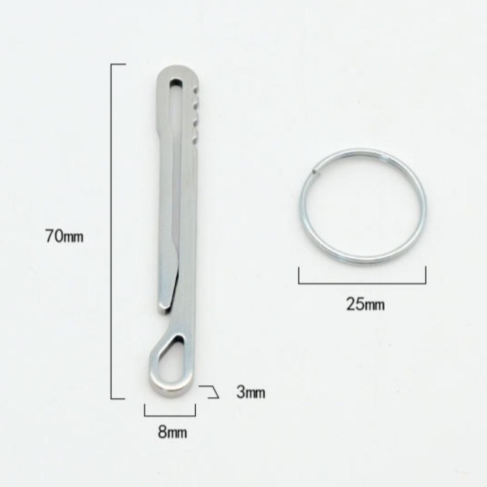 Stainless Steel Quick-Release Key Holder Outdoor Portable Waist Clip Carabiner for Hanging Tools Keys Durable Utility Accessory