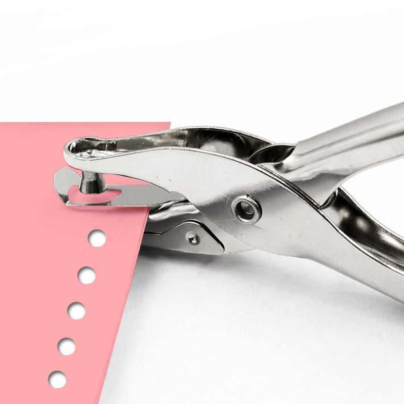 Single Hole Puncher, 6mm/3mm Diameter, Punches 1-8 Sheets, One-Handed Use
