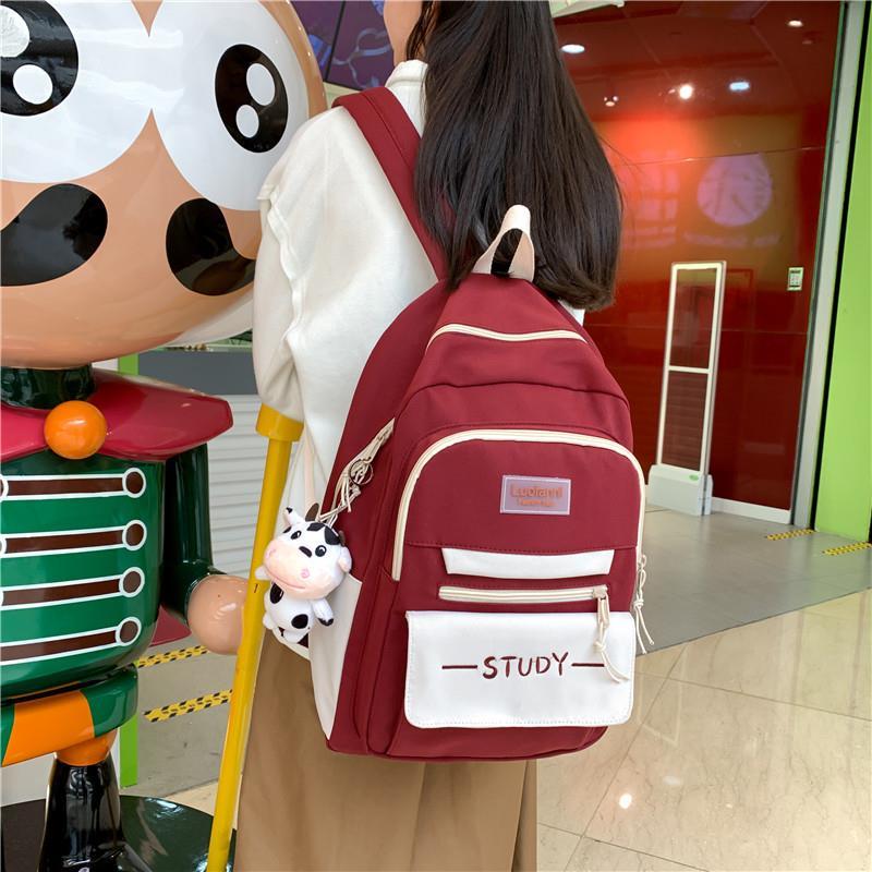 Women's Backpack Schoolbag Women's Backpack Senior Middle School Students Campus Backpack Office Computer Bag